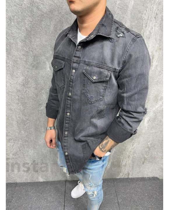 Černá džínová košile-255313-20