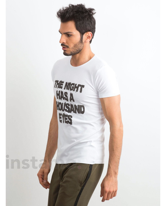 Bílé bavlněné tričko-244040-20