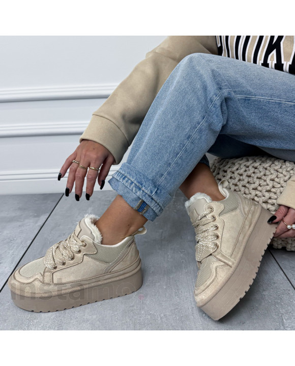 Béžové zateplené tenisky-323719-20