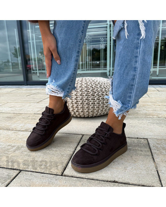 Hnědé semišové tenisky-322629-20