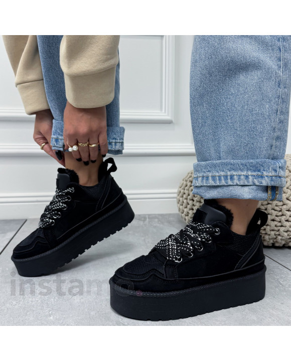 Černé zateplené tenisky-323712-20