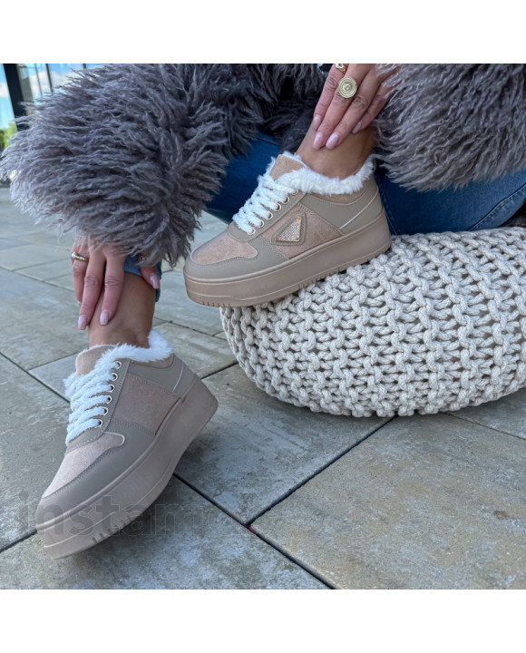 Hnědé zateplené tenisky-323032-20