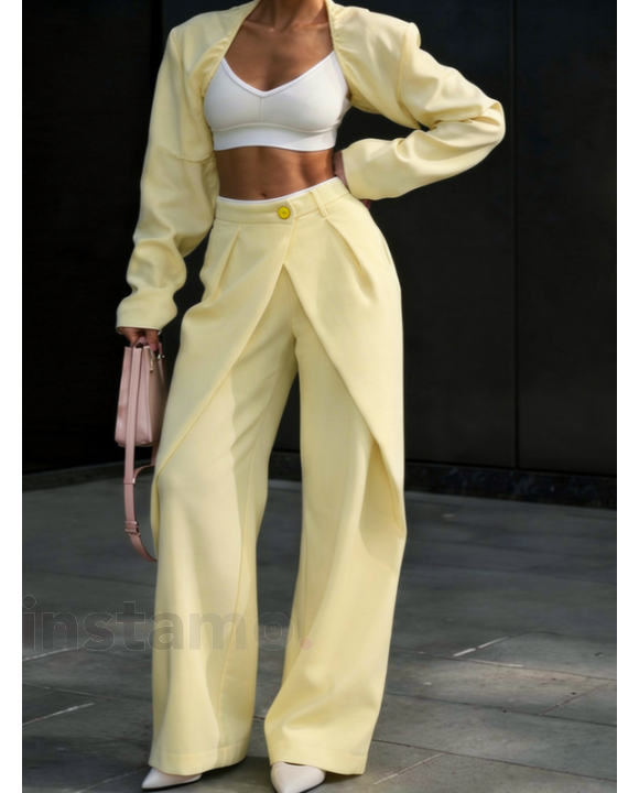 Žluté široké kalhoty-325857-20