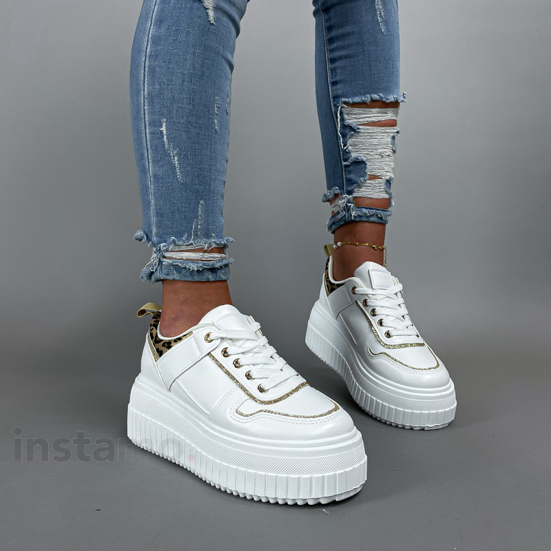 Bílé leopardí tenisky-308135-32