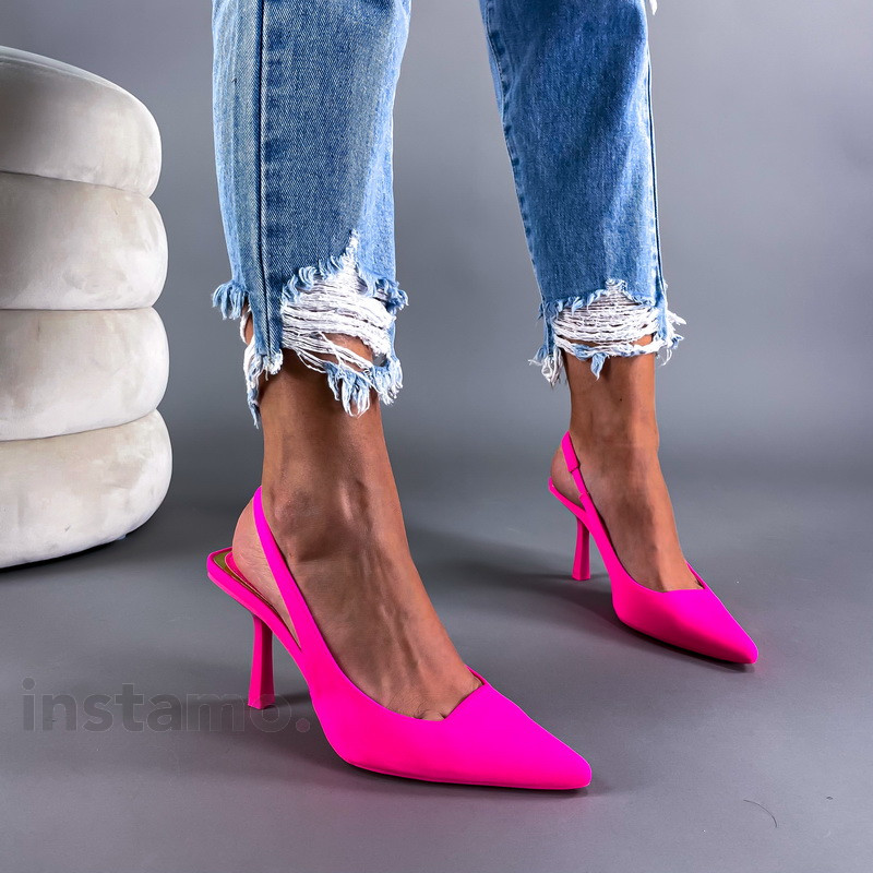 Neónovo-růžové sandále-268606-31