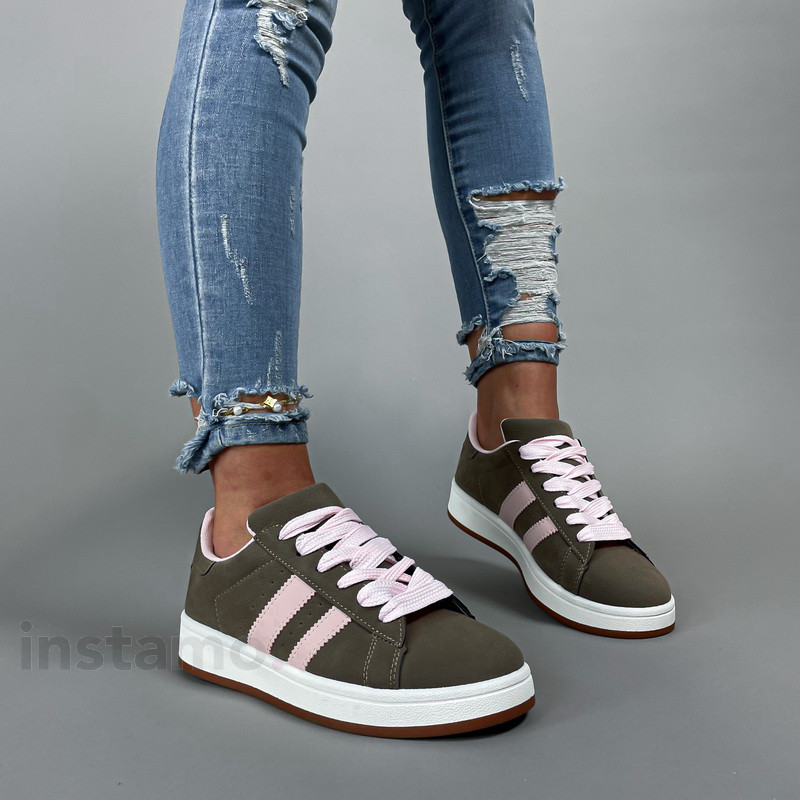 Hnědo-růžové tenisky-308530-32