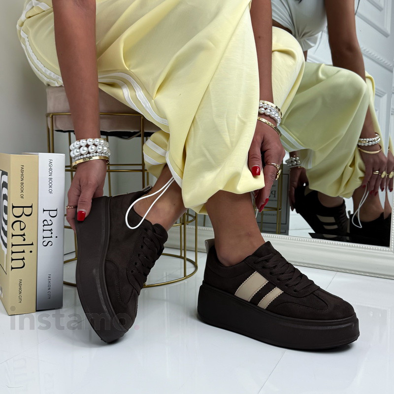 Tmavě hnědé tenisky-326830-31