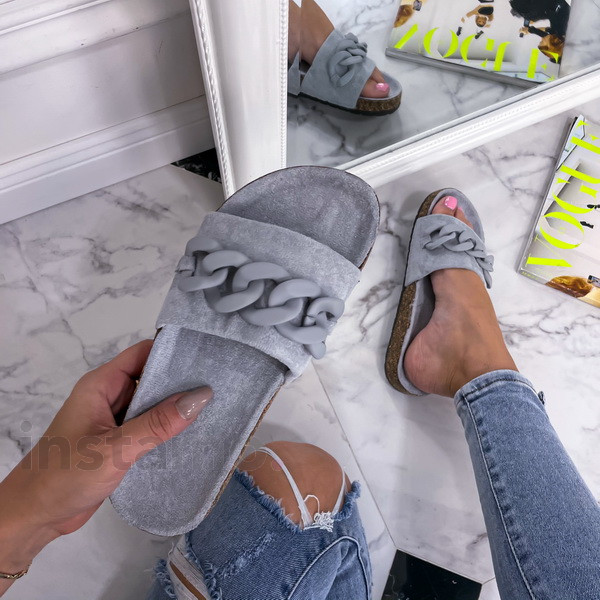 Šedé pantofle s ozdobou-240185-37