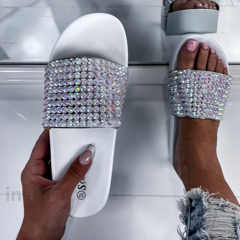 Bílé pantofle na platformě-285773-32