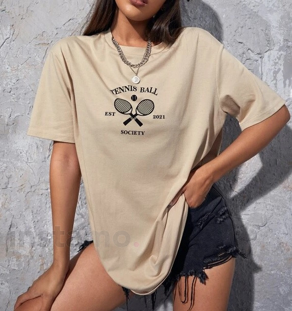 Béžové tričko TENIS-283363-32