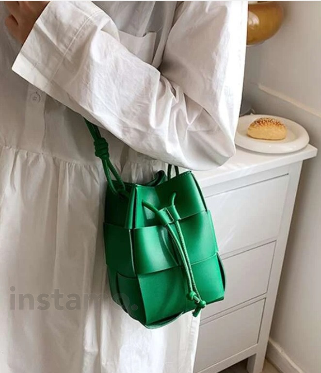 Zelená stylová kabelka měch-293338-31