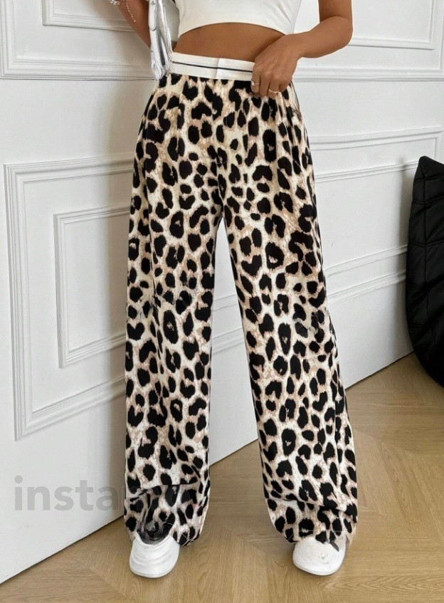 Leopardí široké kalhoty-309885-32