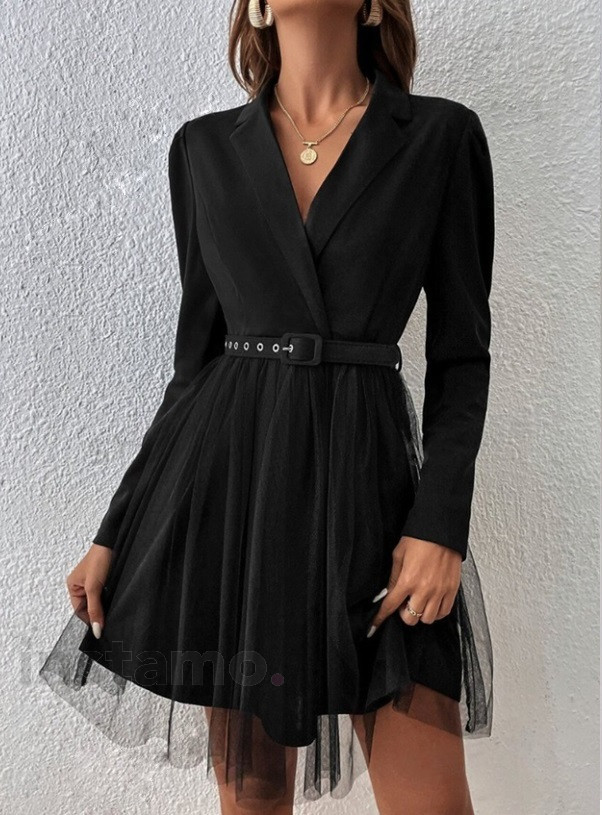 Černé šaty s tylovou sukní-299584-32