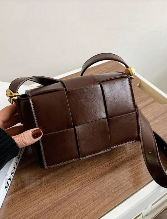 Hnědá trendy crossbody-293402-31