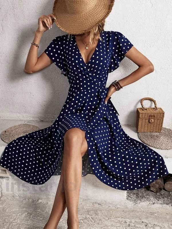 Modré zavinovací šaty-285467-32