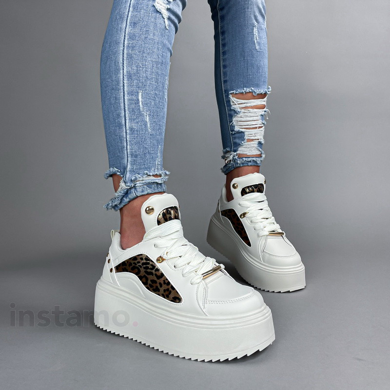 Béžové leopardí tenisky-309532-32