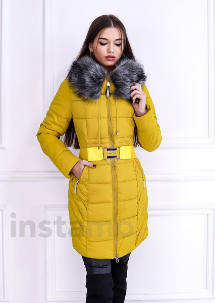 Žlutý zimní kabát-257279-38