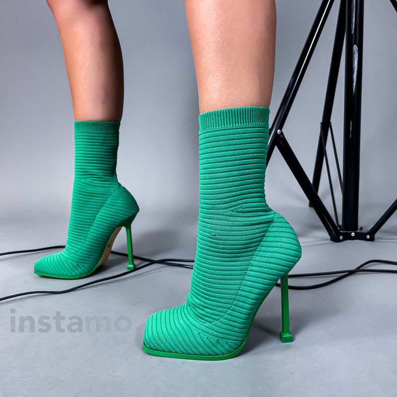Zelené kotníkové boty-274910-31