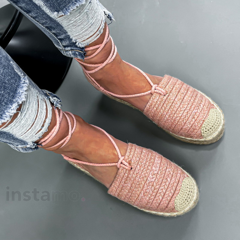 Růžové šněrovací sandálky-210130-33