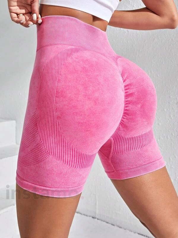 RŮŽOVÉ PUSH-UP KRAŤASY S VYSOKÝM PÁSEM-287018-313