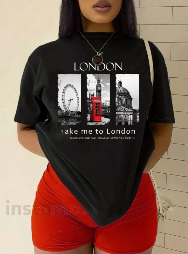 Černé tričko London-307742-32