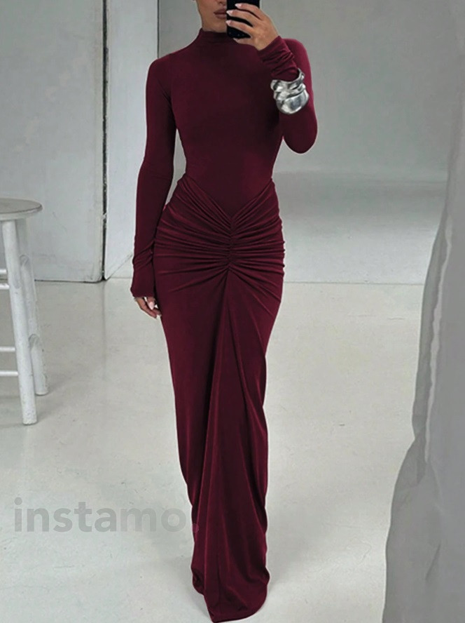 Vínové elegantní šaty-314327-312