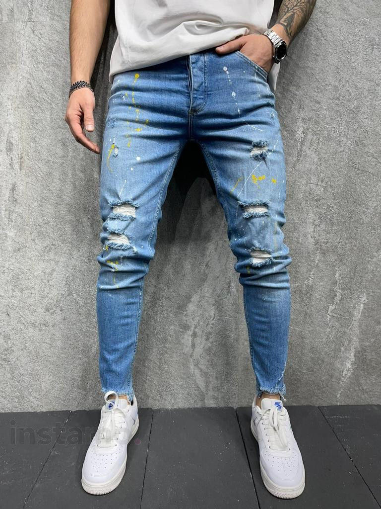 Modré potrhané džíny-260096-31
