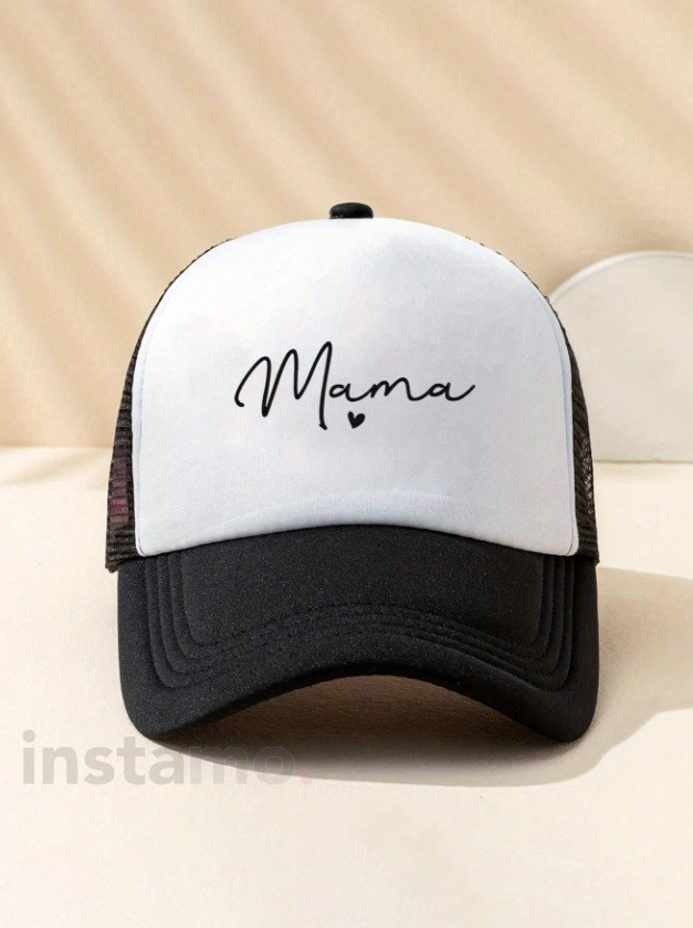Černo bílá kšiltovka MAMA-307473-31