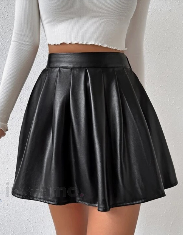 Černá koženková sukně-297351-32