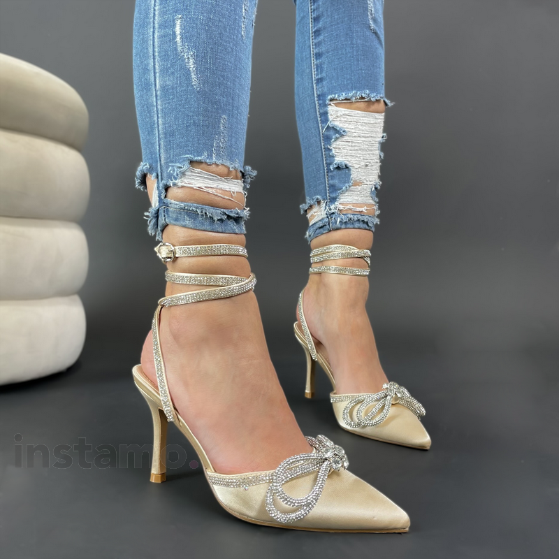 Béžové sandále s kamínky-300662-33