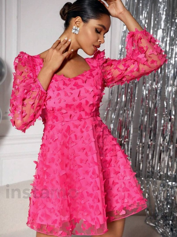 Růžové šaty s motýlky-299269-33