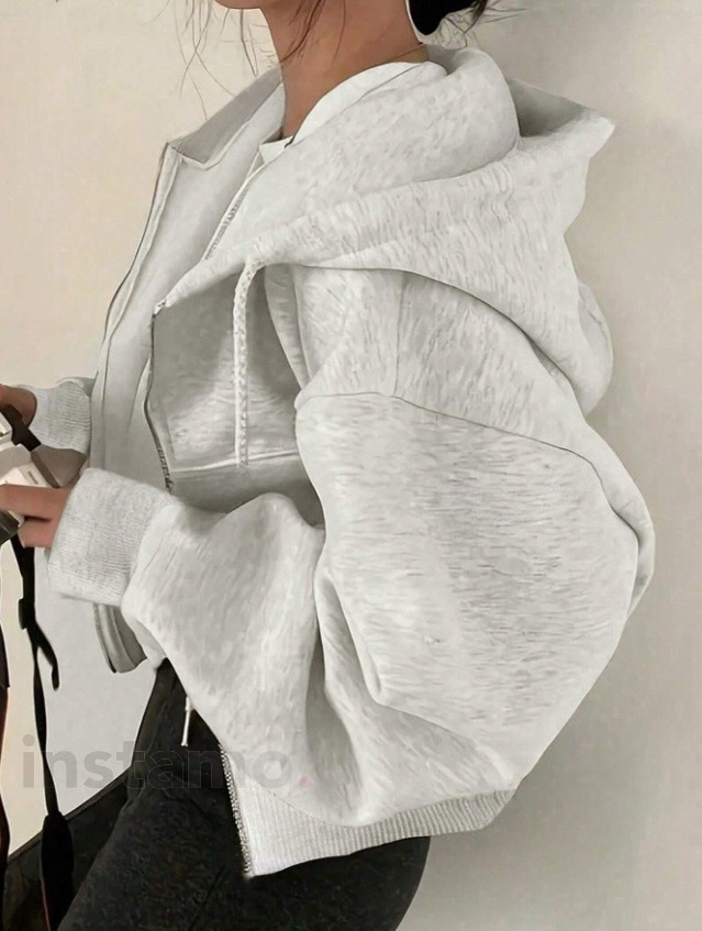 Šedá krátká mikina-308363-32