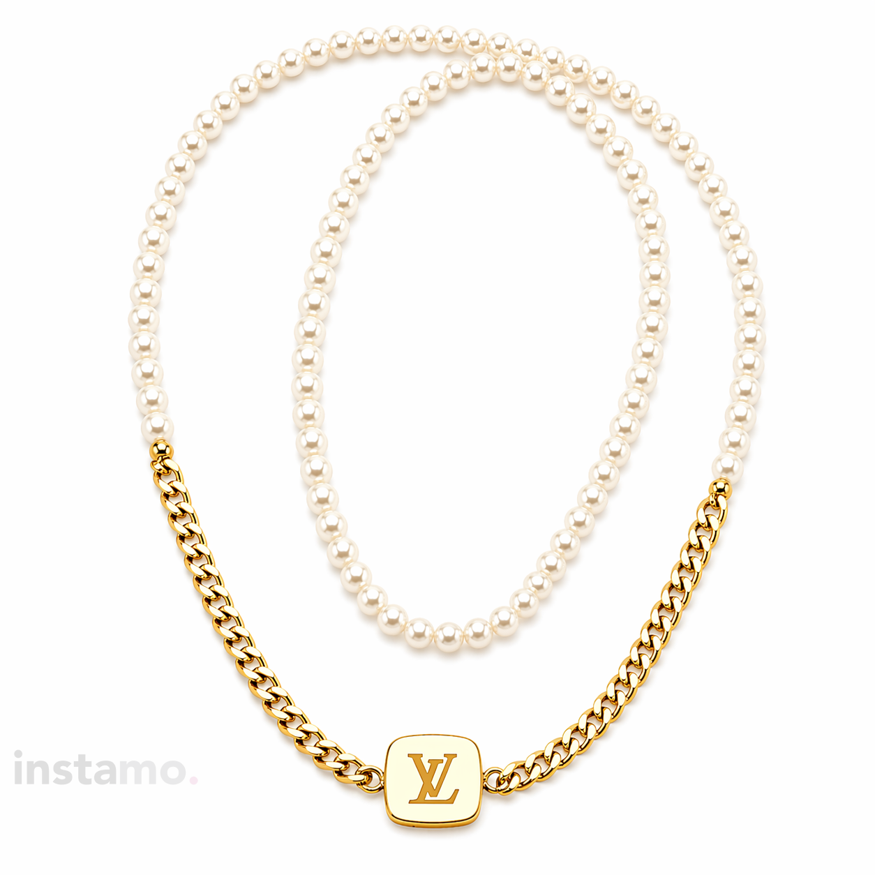 Dámský stylový náhrdelník s perlami-318248-33