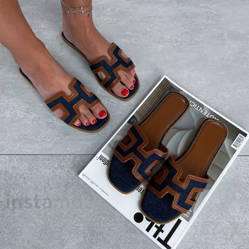 Modro-hnědé pantofle-288653-314
