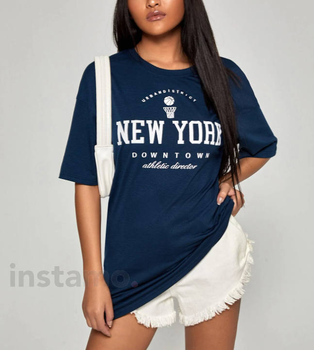 Tmavě modré tričko NEW YORK-280653-31