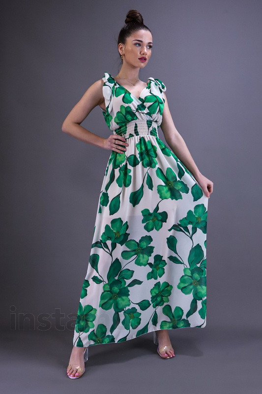 Zelené květované šaty-265248-34