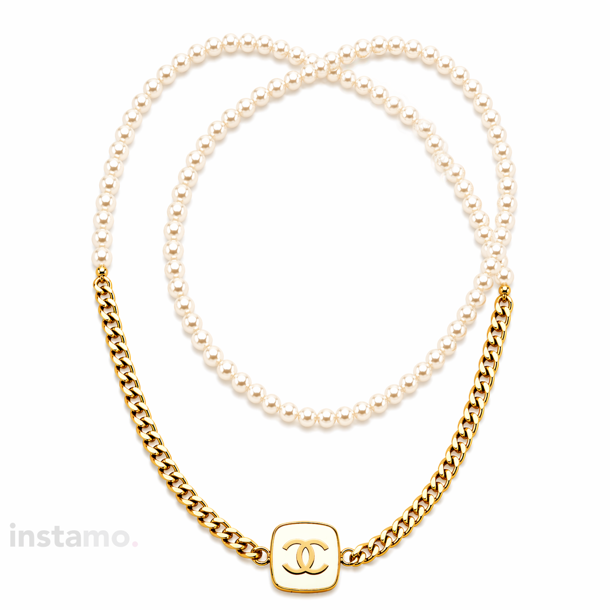 Dámský stylový náhrdelník s perlami-318250-34