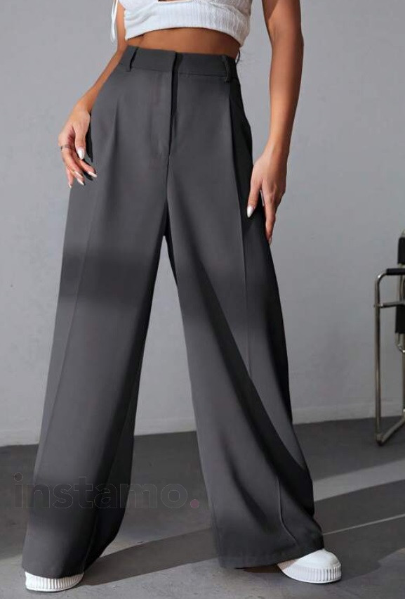 Šedé široké kalhoty-291401-33