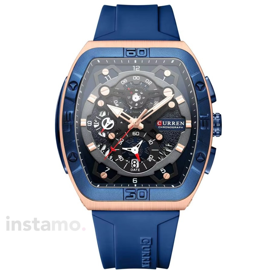 Pánské stylové hodinky modré-310689-314