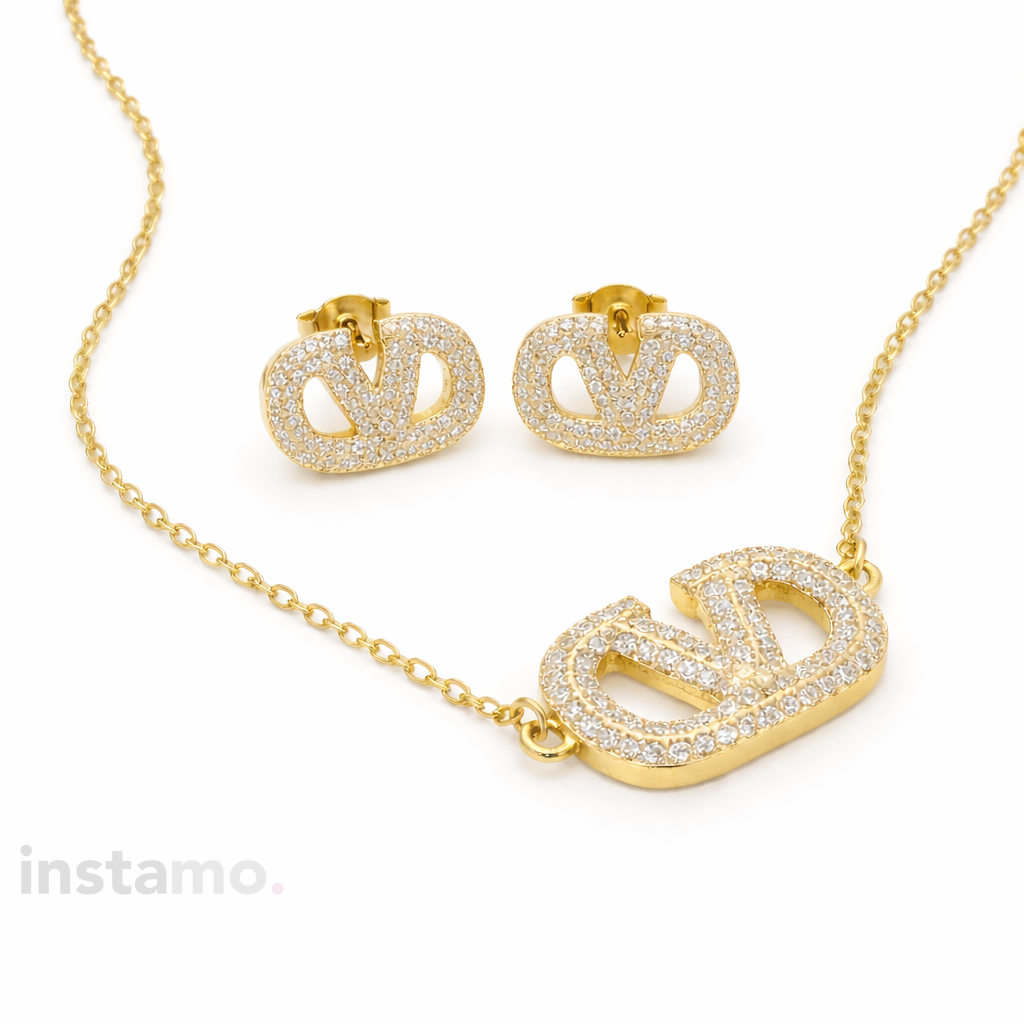 Dámský trendy set s křišťály-318273-36