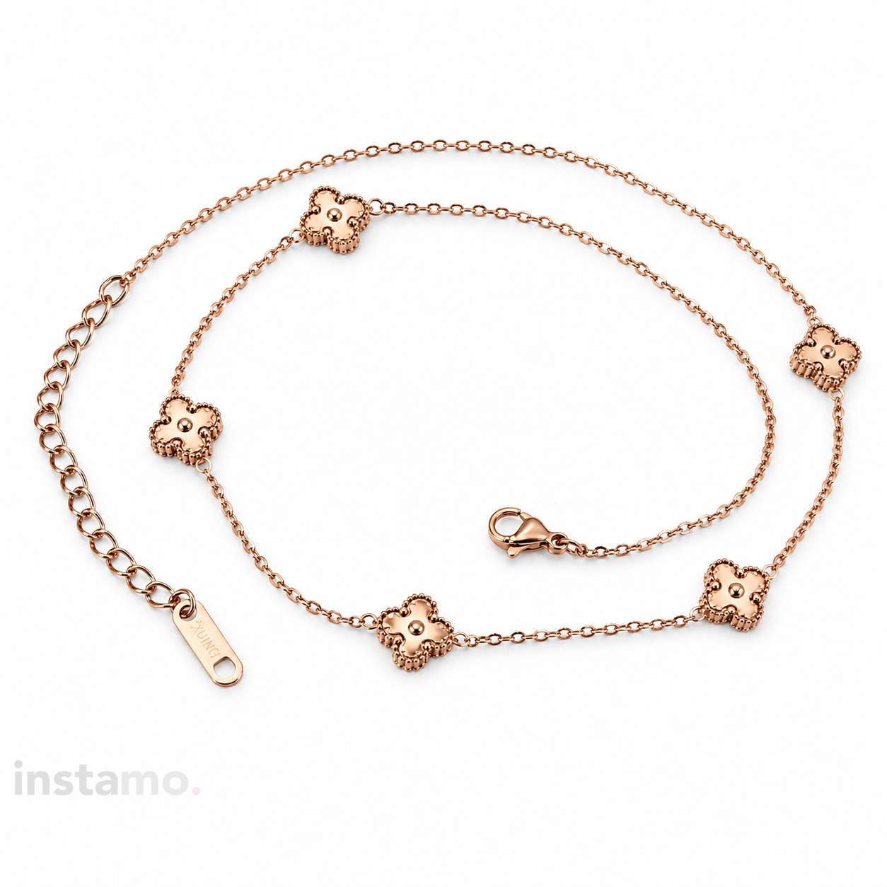 Dámský ocelový náhrdelník rose-307188-35