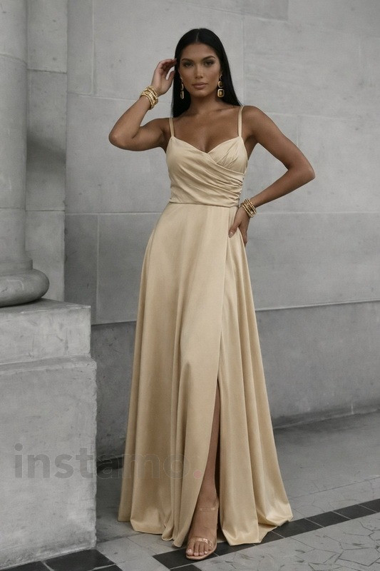 Champagne spoločenské šaty-326598-33