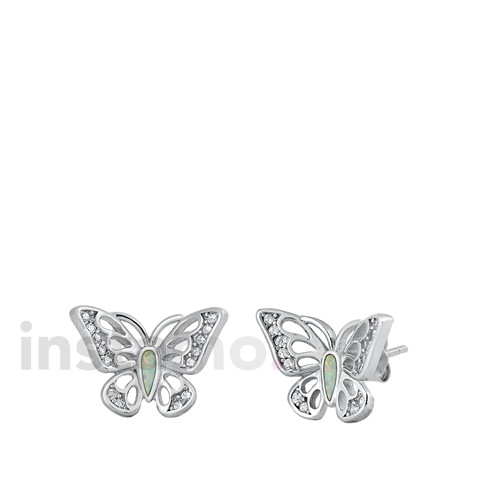 Stříbrné náušnice motýlek-292891-312
