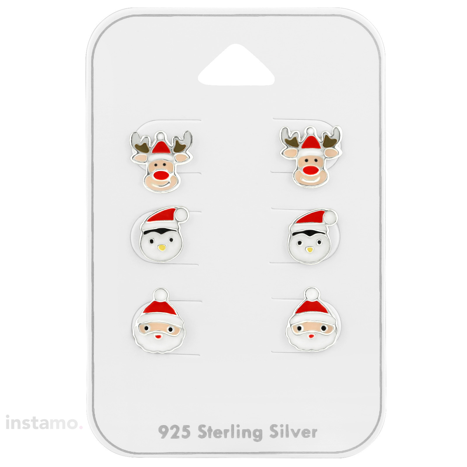 Dětský stříbrný set náušnic Vánoce-222767-32