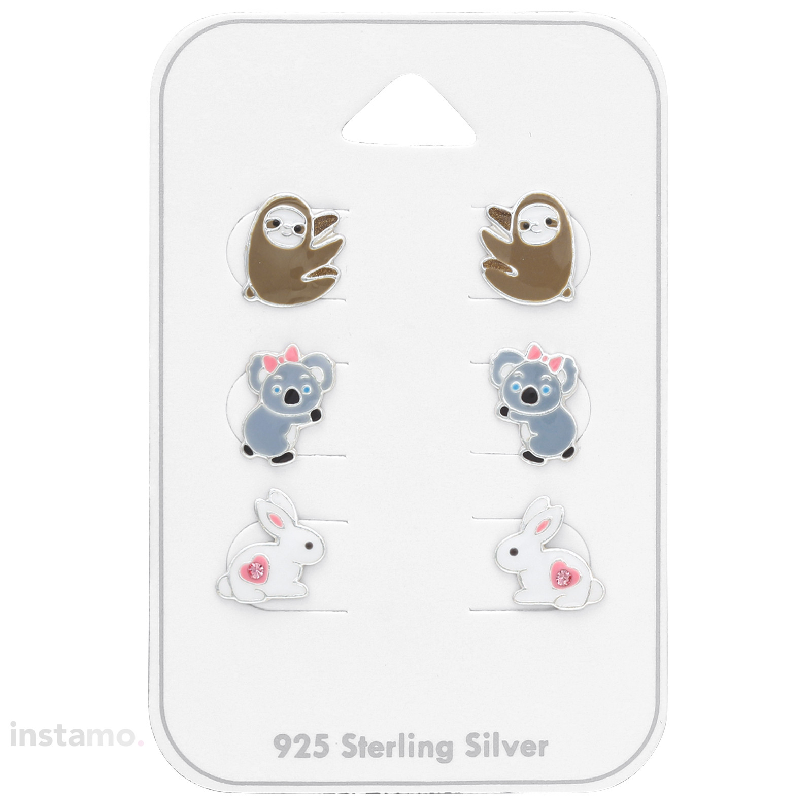 Set strříbrných náušníc zvířátka-271482-35