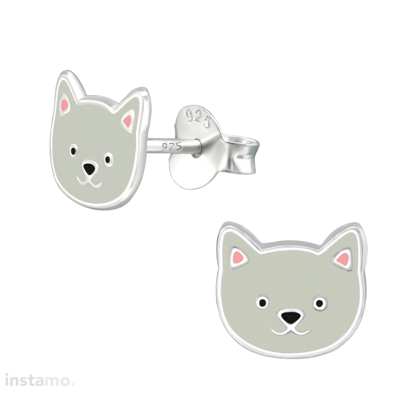 Stříbrné náušnice kočka-294566-328