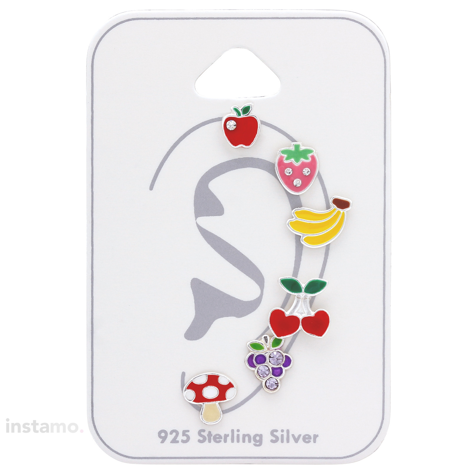 Set stříbrných náušnic mix ovo-294783-31