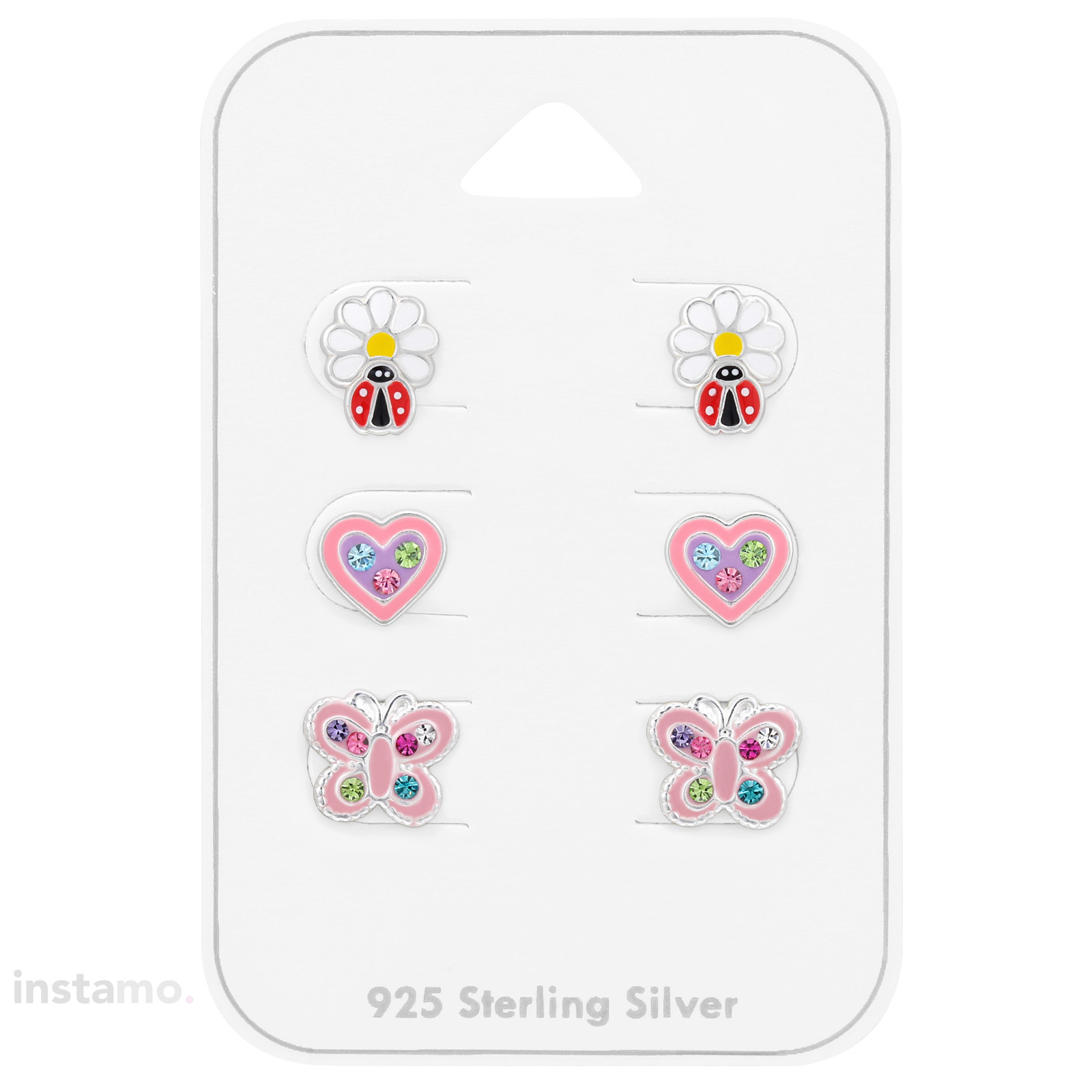 Set stříbrných náušnic mix-294804-39