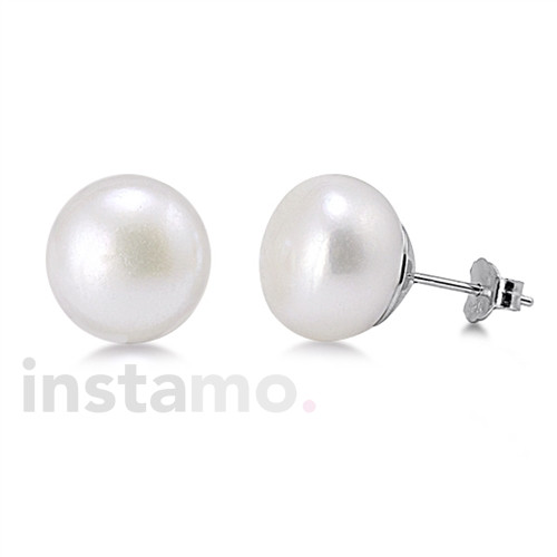 Stříbrné náušnice perla-292893-314