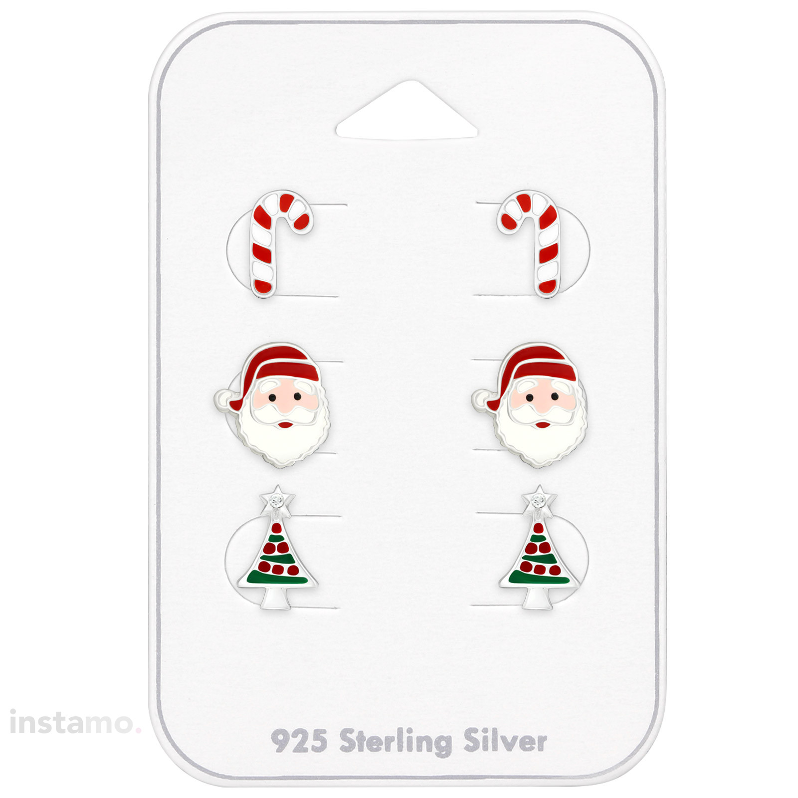 Dětský stříbrný set náušnic Vánoce-222789-33